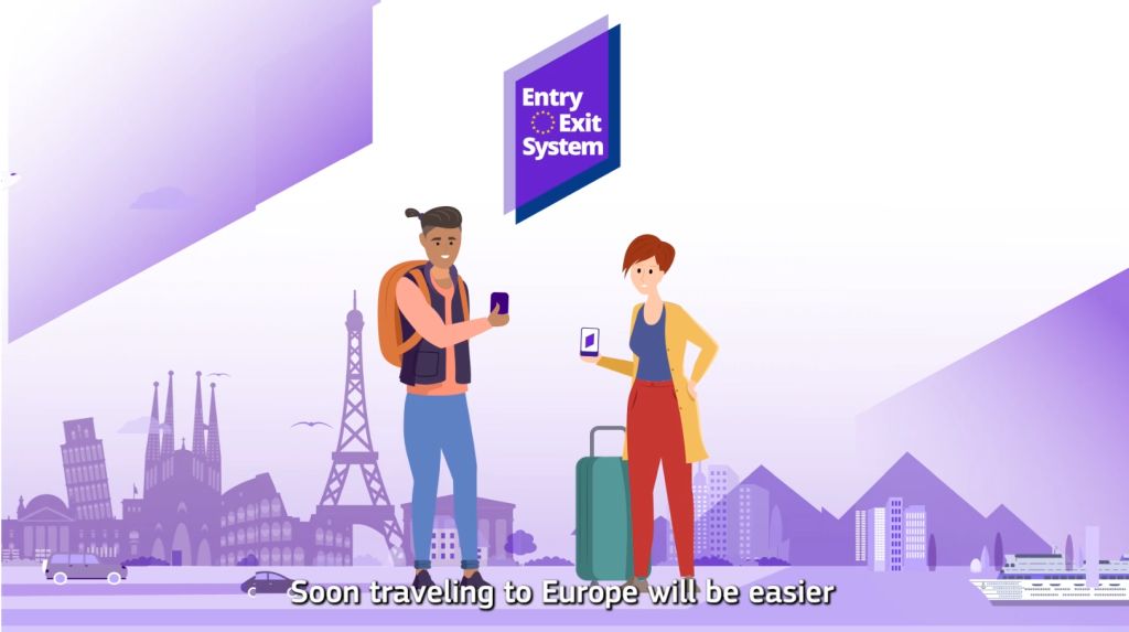 Short video announcement of introduction of the Entry/Exit System