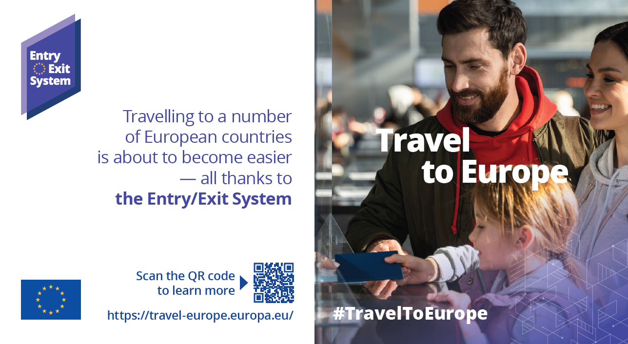 Leaflet with the QR code for more information on EES