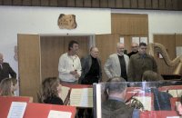 slika gostujočega dirigenta - Johan De Meij - vaja v Ljubljani, 2004