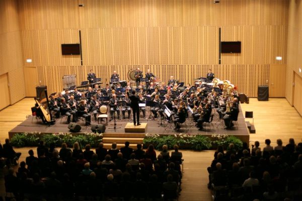 slika s koncerta Policijskega orkestra na Brdu