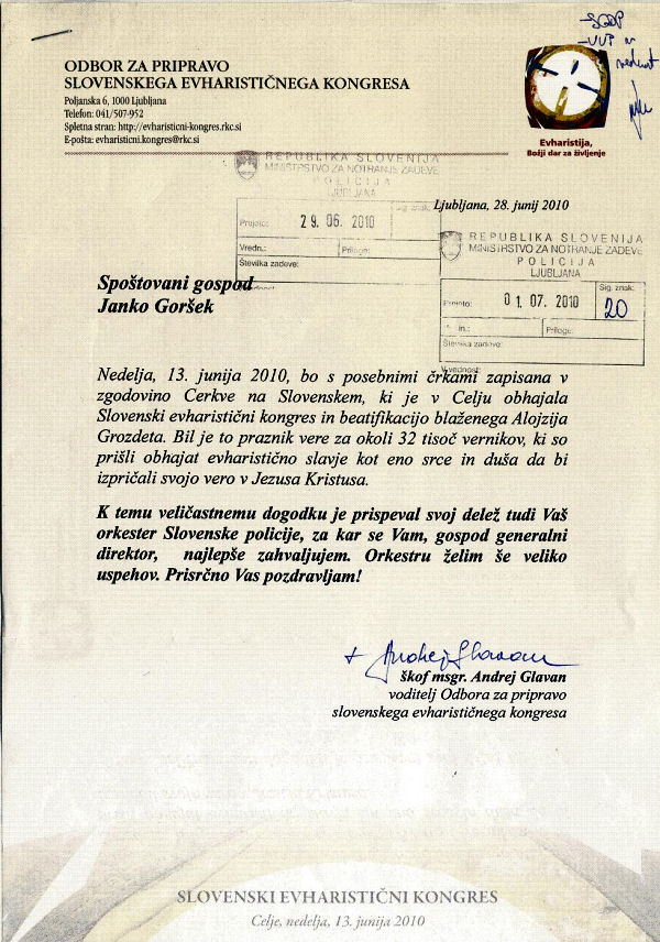 100613-SlEvharisticniKongresZaPolicijskiOrkester
