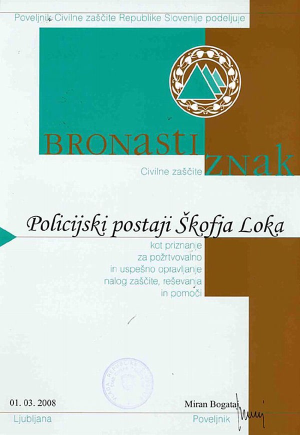 080301 PriznanjePPSkofjaLoka