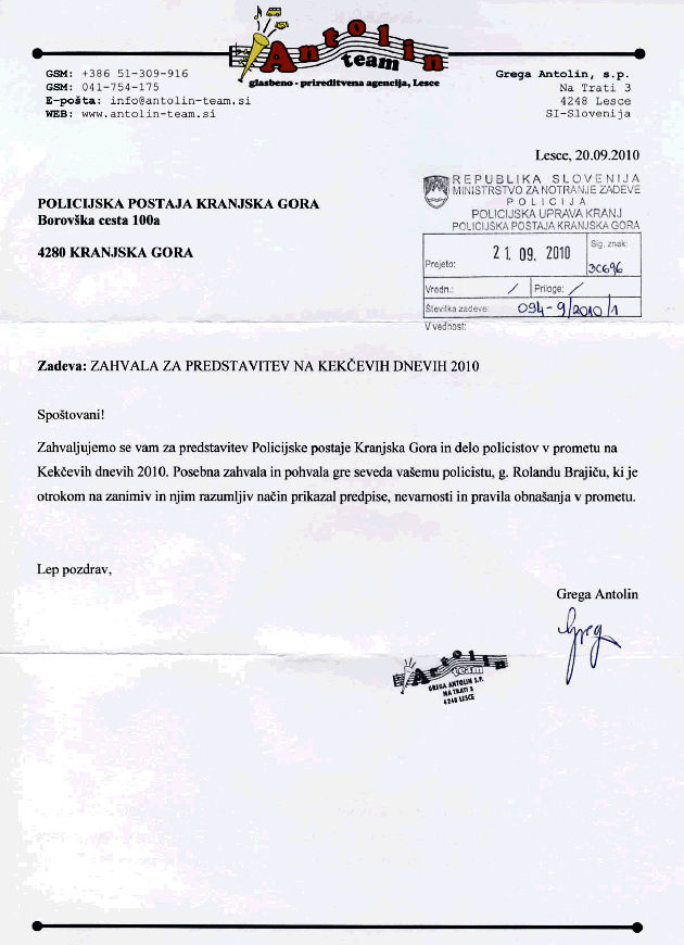 100920-AgencijaZaPolicistaPPKranjskaGora