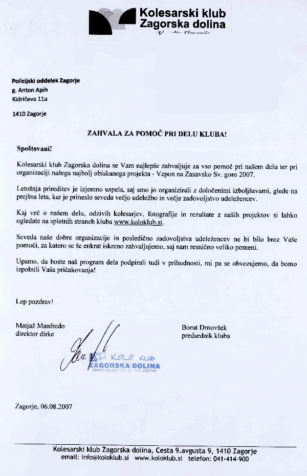 070806 KolesarjiZaPOZagorje
