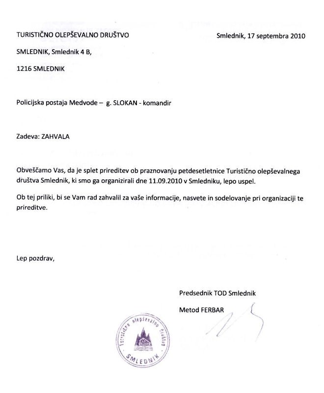 100917-TuristicnoDrustvoZaPolicistePPMedvode