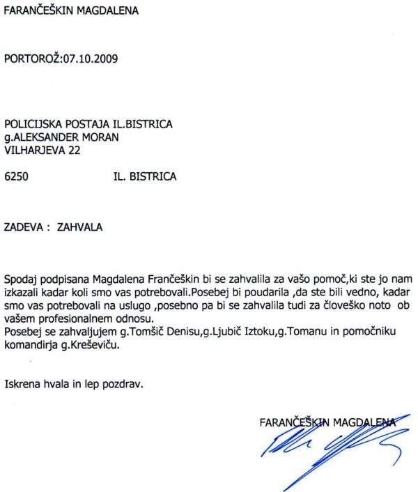 091007-ObcankaZaPolicistePPIlirskaBistrica