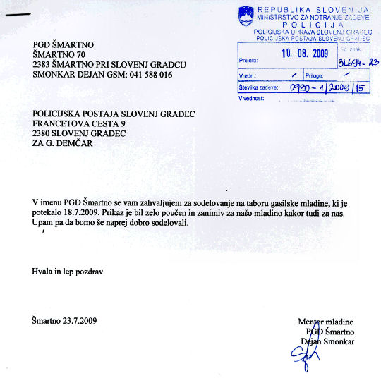 090723-PGDzaPolicistePPSlovenjGradec
