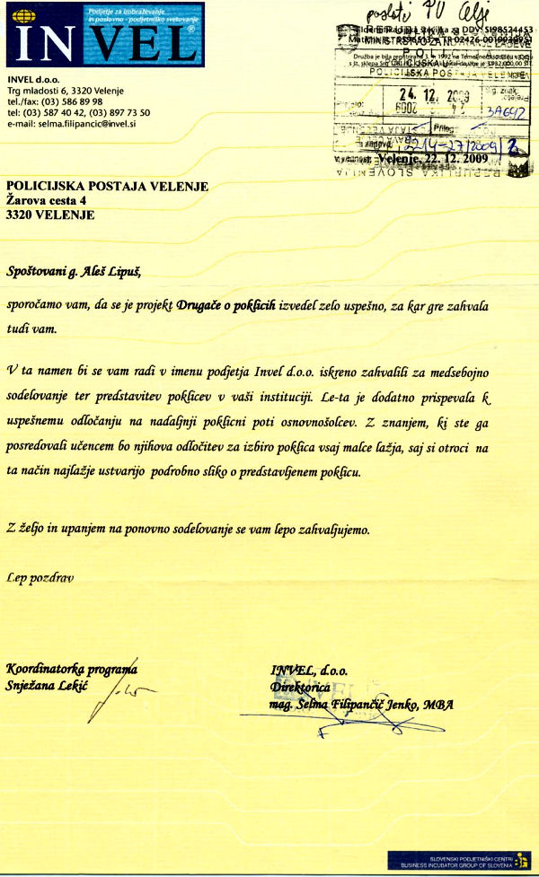 091222-PodjetjeZaPolicistePPVelenje
