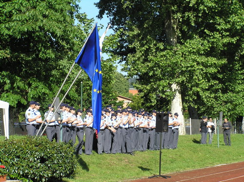 slika z otvoritvene slovesnosti ob odprtju šestih policijskih iger, Tacen, 2007