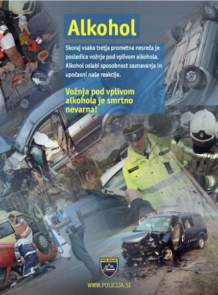 Alkohol plakat policija