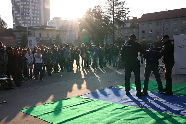 slika predstavitve izvajanja policijskih pooblastil policistov in inštruktorjev, 2012
