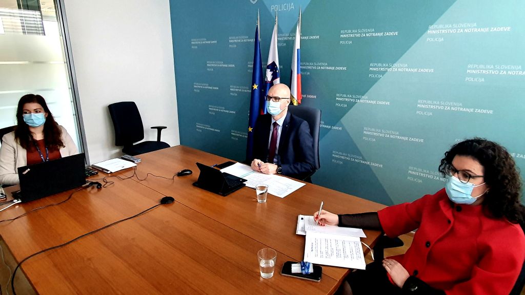 slika udeležencev videokonferenčne okrogle mize o nasilju v družini