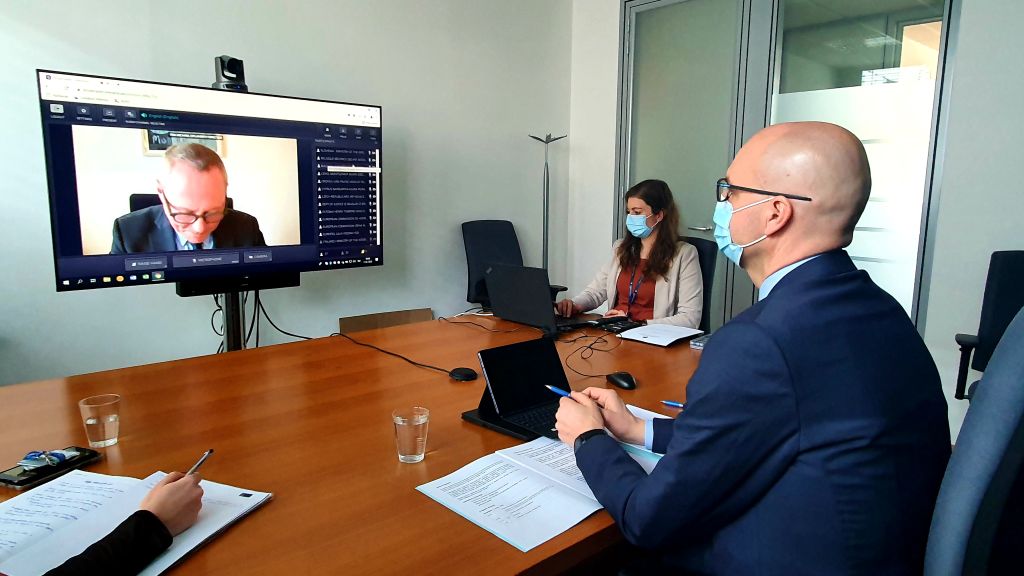 slika udeležencev videokonferenčne okrogle mize o nasilju v družini