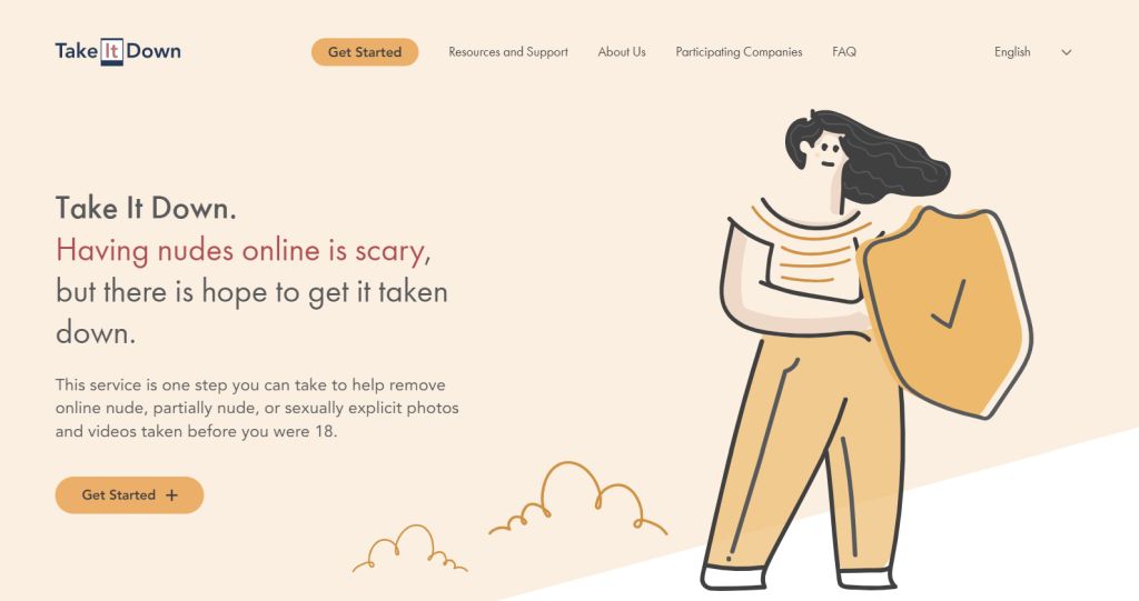 TakeItDown webpage