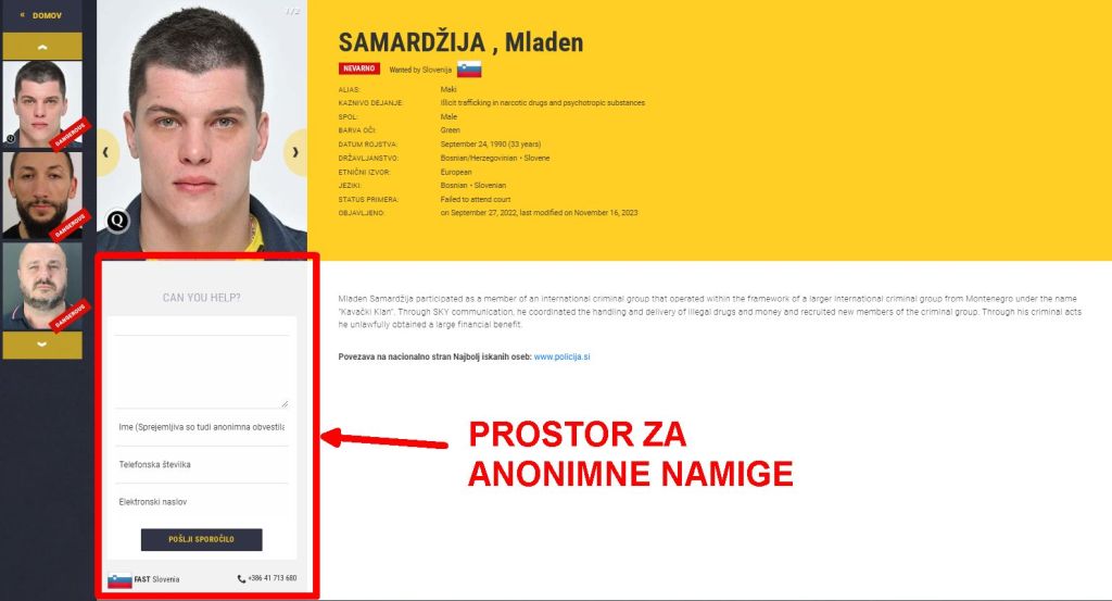 polje za vpis anonimnih namigov1
