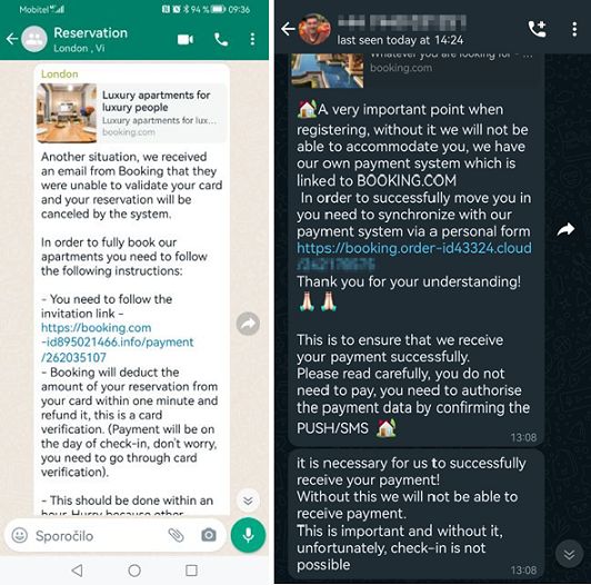 primer komunikacije z uporabnikom prek sms-ov, zajem zaslona