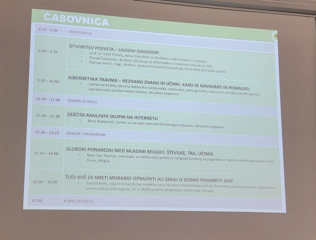 časovnica posveta
