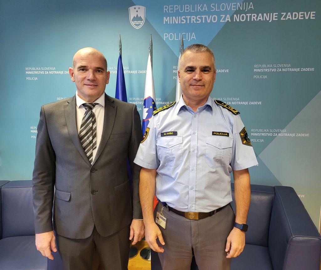 Damjan Žagar z generalnim direktorjem polcije, mag. Senadom Jušićem
