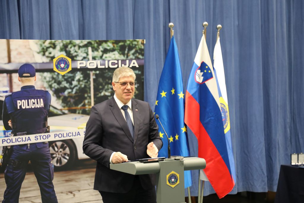 Boštjan Poklukar med nagovorom