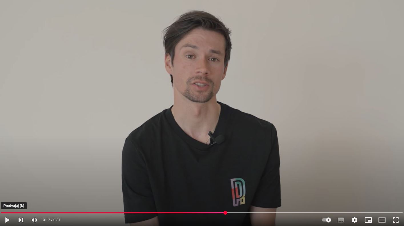 Primož Roglič pripoveduje o kolesarjenju.