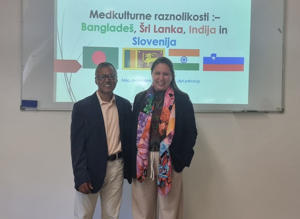 Z leve: Barbara Zupančič in mag. Monishankar Singha