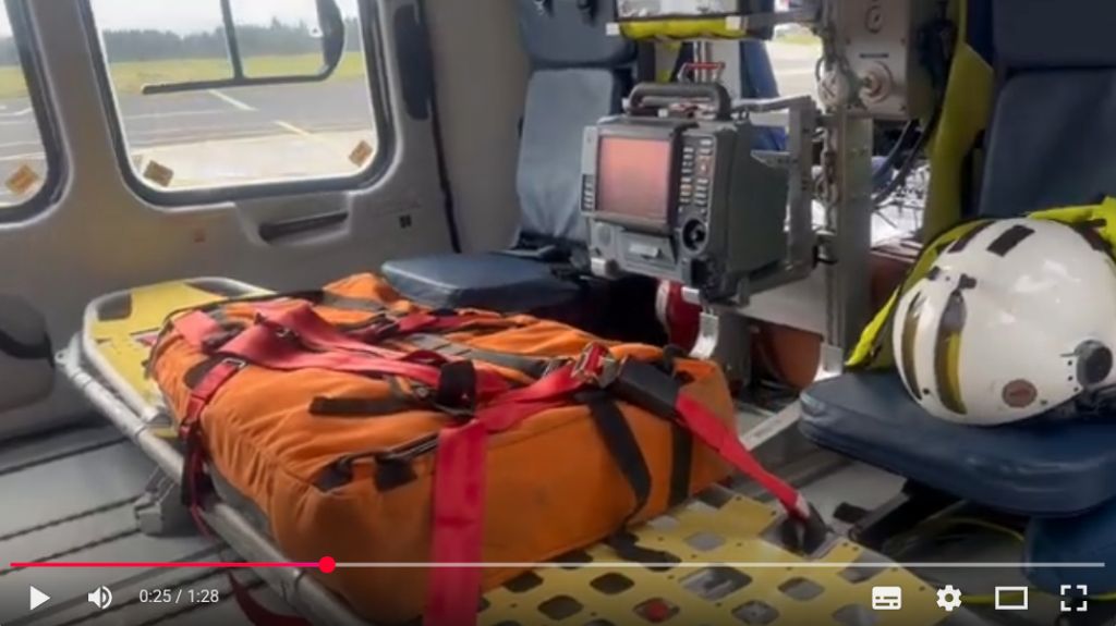 Notranjost helikopterja - izrez iz videa