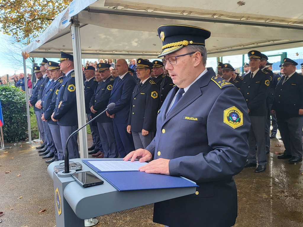 Ravnatelj Višje policijske šole ima govor