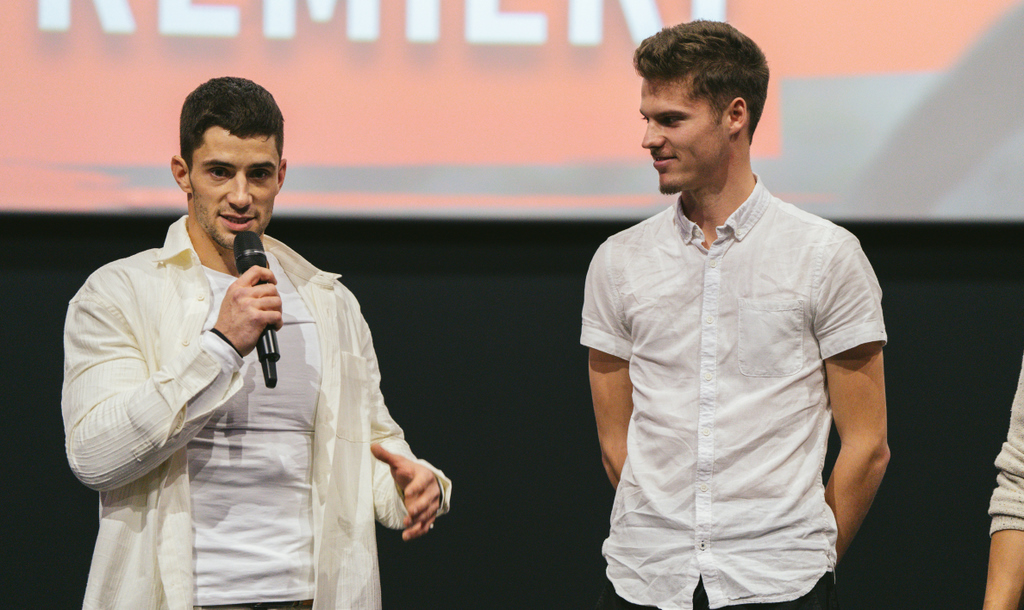 Frank Bajc pozdravi občinstvo