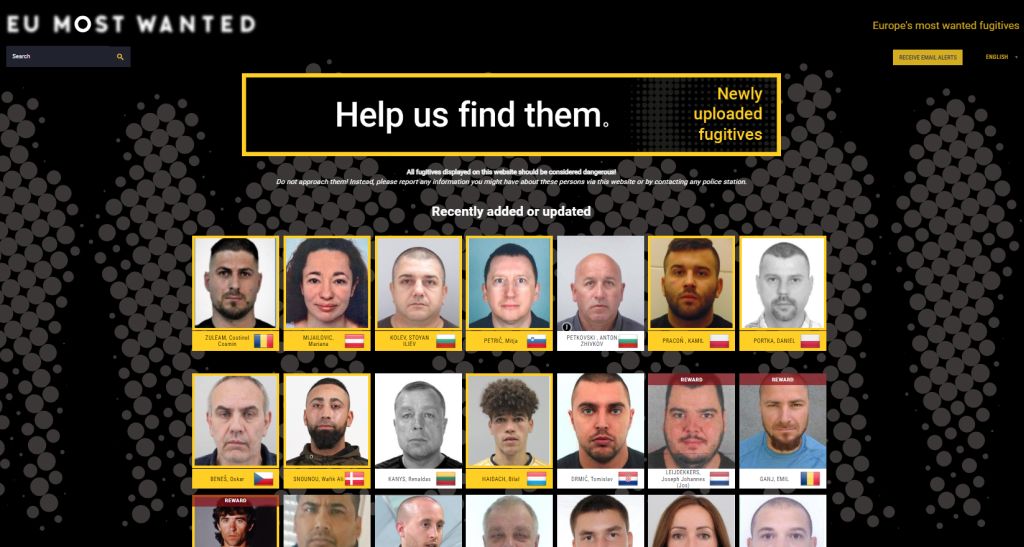 Naslovna stran spletnega portala EU