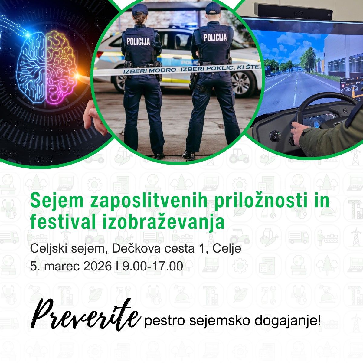 Plakat - vabilo na sejem ZRSZ Celje