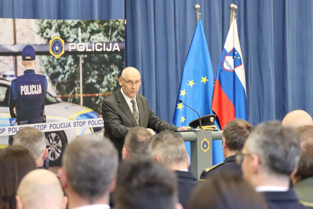 Minister Zlobko med nagovorom