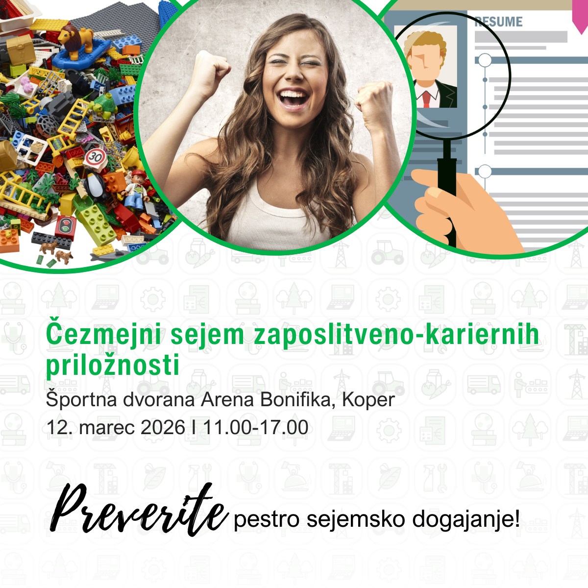 Plakat - vabilo na karierni sejem v Kopru