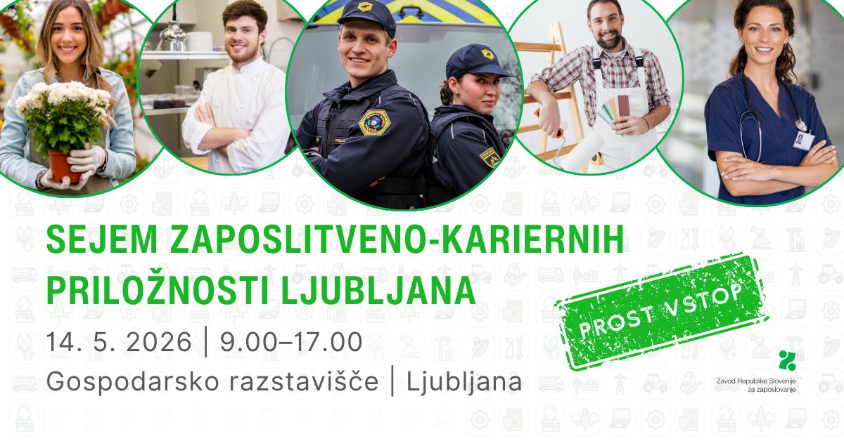 Letak z osnovnimi informacijami o kariernem sejmu