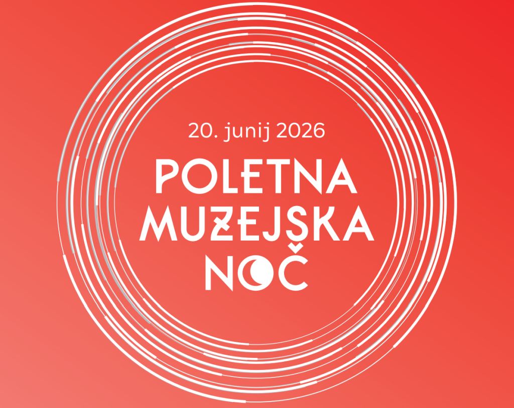 Plakat z napisom Poletna muzejska noč