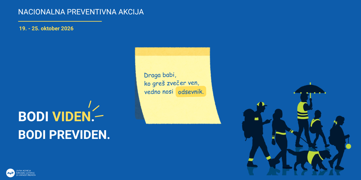 Plakat akcije Bodi viden, bodi previden