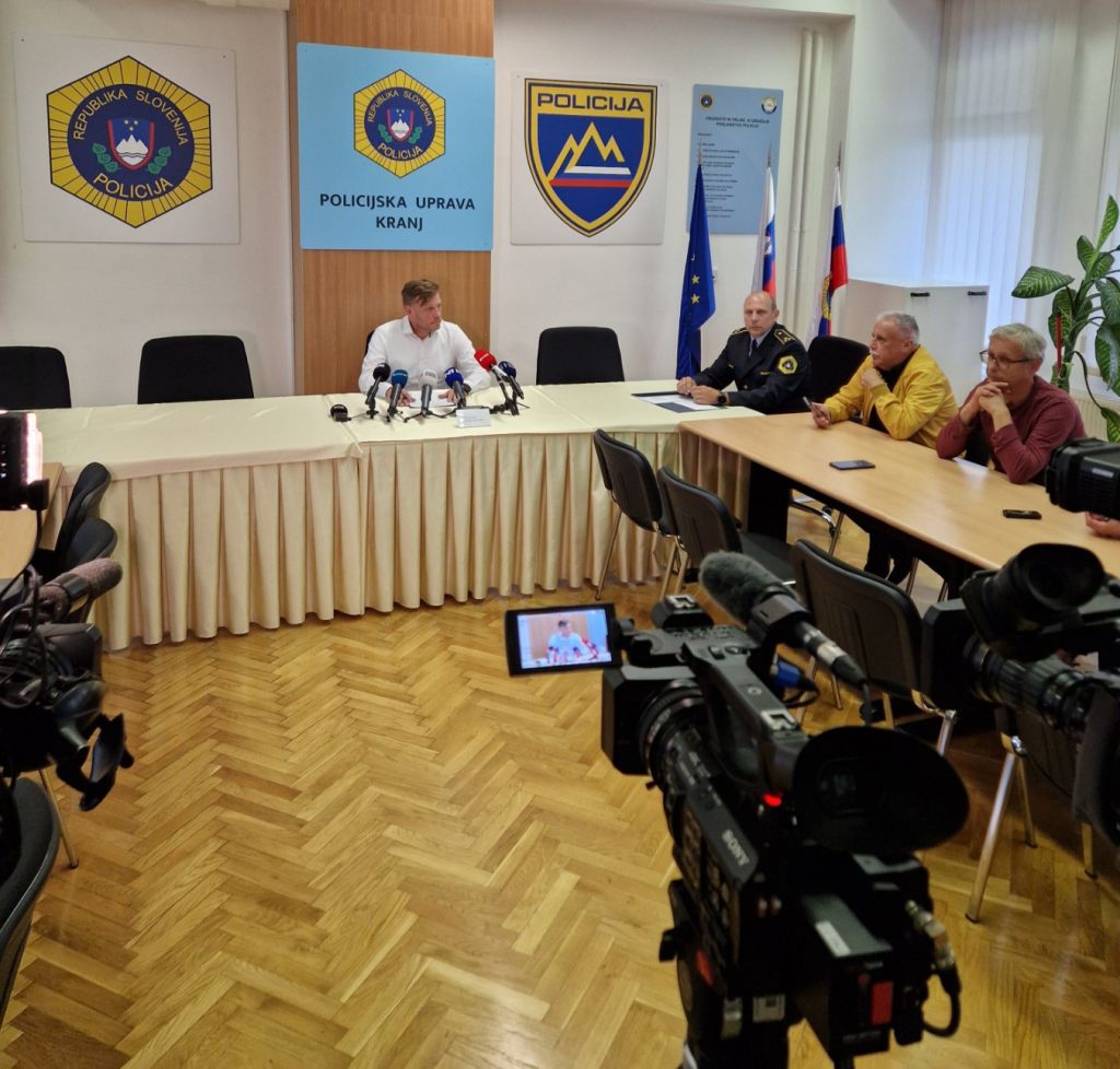 Novinarska konferenca na Policijski upravi Kranj, prisotni novinarji