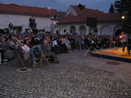 slika udeležencev slovesnosti v okviru prireditev 13. slovenjegraškega poletja, Slovenj Gradec, 2009