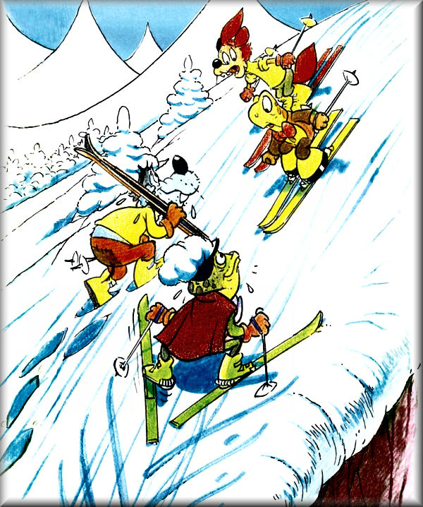 drawing of 7th FIS rule - Ascending or descending the slope