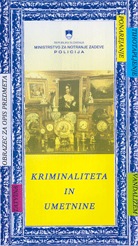 slika zgibanke Kriminaliteta in umetnine