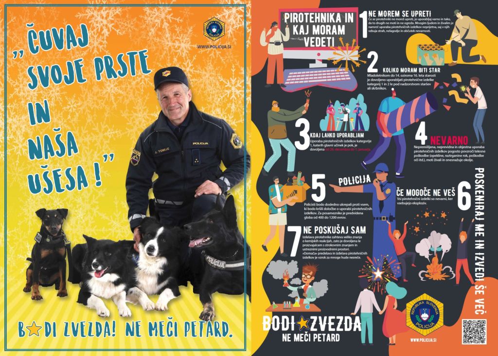 Slika letaka Bodi zvezda - Čuvaj svoje prste in naša ušesa