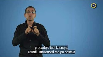 slika posnetka videa v znakovnem jeziku - Bodi zvezda, ne meči petard!