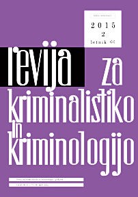 Cover page of Journal of Criminal Investigation and Criminology, No. 2, Year 2015