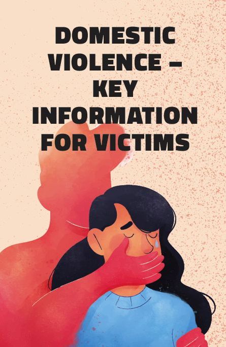 cover of the leaflet Domestic violence - key information for victims